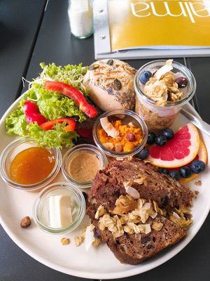 More sweet than salty breakfast at Café Alma in Freiburg