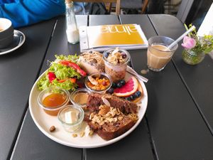 Iced latte was also great at Café Alma in Freiburg