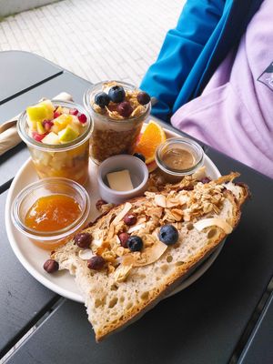 Little breakfast at Café Alma in Freiburg