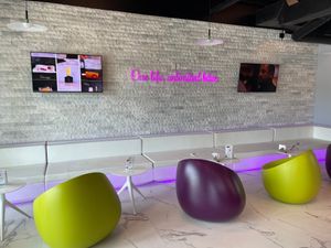 Great cute vibe inside (outdoor seating available as well) at D'Liras in Wilton Manors