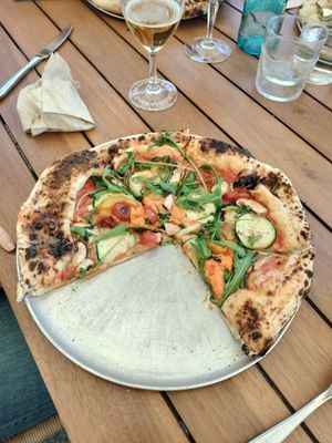 Pizza Giardinetto vegana at Nonna Paquita Ristorante - Pizzeria in Palamos