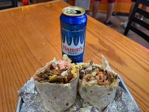 Vegan steak and egg burrito.  at The Fix in Reno