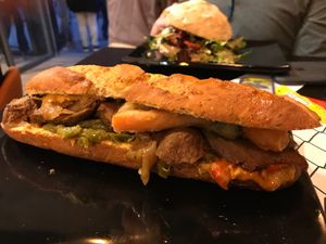 Bokata Lujuria Vegana at La Muga in Bilbao