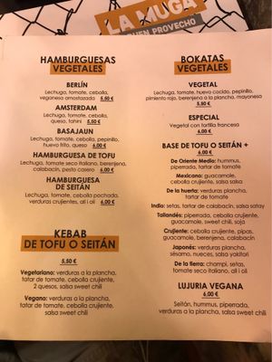 Veg part of the Menu (May 2018) at La Muga in Bilbao