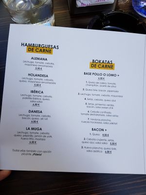 Carta at La Muga in Bilbao