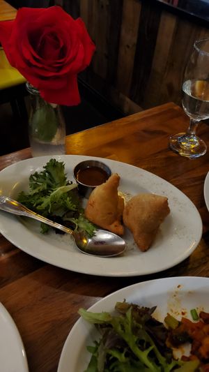 Vegan Samosa at Shiva's kitchen in Newton