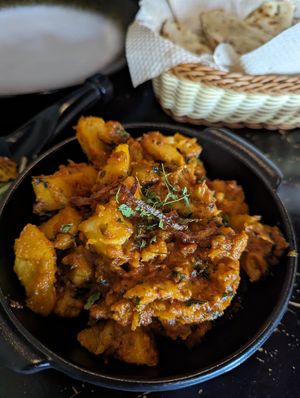 Aloo gobi at The Tandoor Tavern in Otorohanga