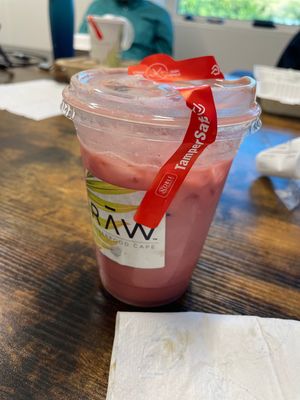 Collagen latte  at RawASF in San Jose