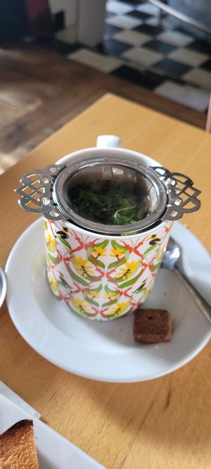 Frischer Pfefferminz Tee at Bar de L'Univers in Neuchatel