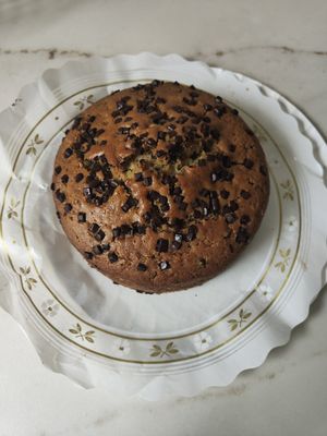 Bizcocho vegano con pepitas de chocolate at LA Revolucio Del Pa Ecologic in St Celoni