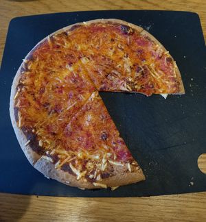 Margarita thin based pizza at Pizza Hut in Harlow