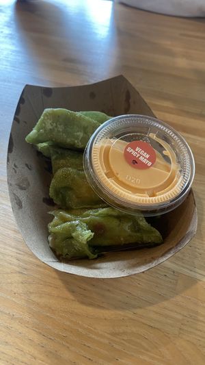 Edamame dumplings  at Sus Hi Eatstation  in Orlando