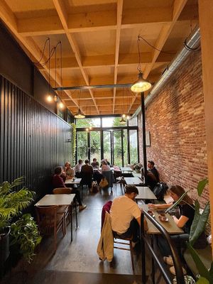 Inside, back area at Eet- en Koffiehuis Cozette in Ghent