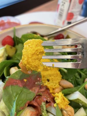 Pumpkin hummus   at Stadtsalat in Cologne