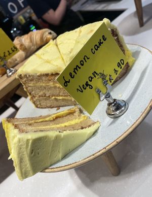 Vegan Lemon cake 🍋🍰   at Lost Sheep Coffee in Canterbury