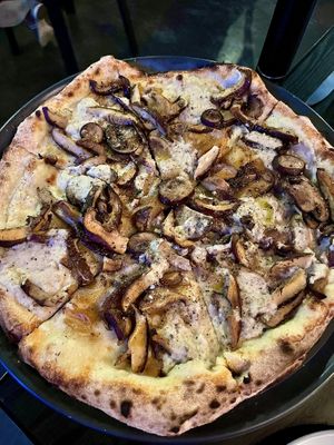 Vegan fungi pizza   at Pizzana in Dallas