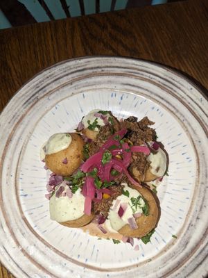 Vegan bombs at Chiwawa Cantina - Vegueta in Gran Canaria