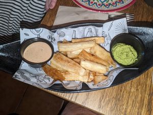 Fried cassava at Chiwawa Cantina - Vegueta in Gran Canaria