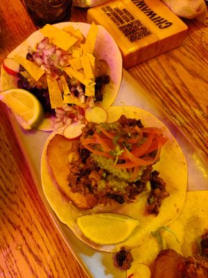 El dorado and el kunaguaro tacos at Chiwawa Cantina - Vegueta in Gran Canaria