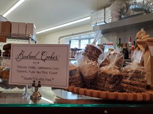 Vegan birdseed cookies at Gemini Cafe & Bakery in Bethel