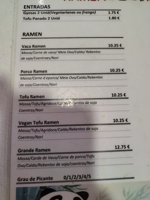  at Ramen Açores in Sao Miguel