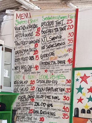 The Menu at Emperor Ital Joint in Cape Coast