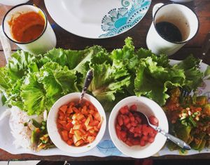 Veggie Lettuce Wraps at Emperor Ital Joint in Cape Coast
