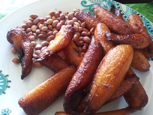 Plantains & Peantus at Emperor Ital Joint in Cape Coast