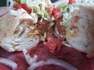 Garvey Dog on Tea Toast at Emperor Ital Joint in Cape Coast