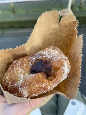 Chocolate donut   at loaf. in Norwich