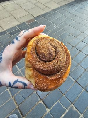 Vegan Cinnamon roll. at loaf. in Norwich