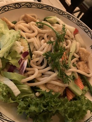 Vegane Udon Xao (83 a) mit Tofu   at Noodle Village in Berlin