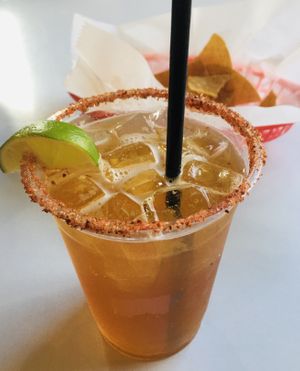 Beergarita? TIL that this is a thing. Pretty good.  at La Doña Cervecería in Minneapolis