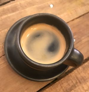 Espresso at Konkret Art Kaffee in Kathmandu