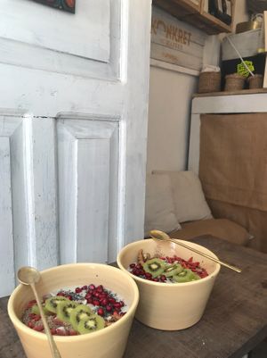 Porridge at Konkret Art Kaffee in Kathmandu