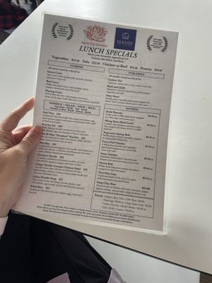 12$ lunch   at Manly Thai Gourmet in Manly