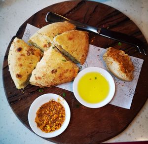 Potato Bread, Hummus, Olive Oil & Dukkha at Whistling Kite in Secret Harbour