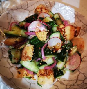 Smacked Cucumber Salad at Whistling Kite in Secret Harbour