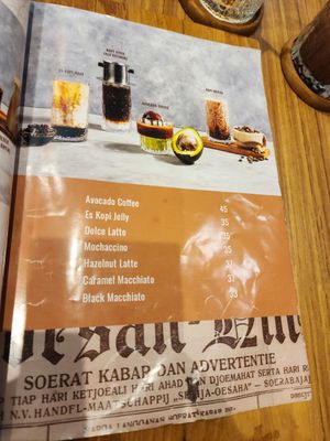 Coffee menu at Sematjam di Citra 6 in Jakarta