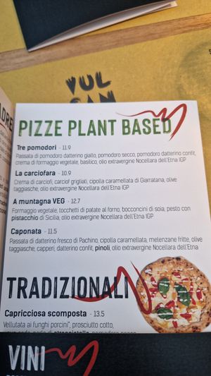  at Vulcanica Pizzeria in Acireale