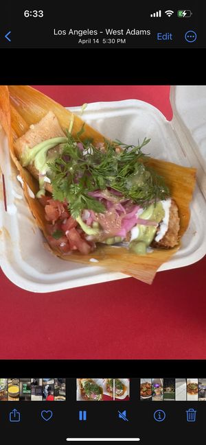 Loaded tamale   at Shane's Tamales - Pop Up in Los Angeles