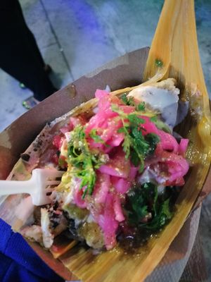 Loaded tamale at Shane's Tamales - Pop Up in Los Angeles