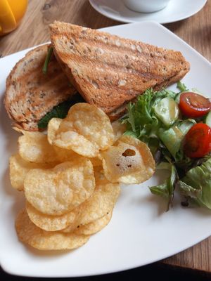 Sweet chilli and vegetable toastie at Lowry's at the Chandlery in Berwick-upon-tweed