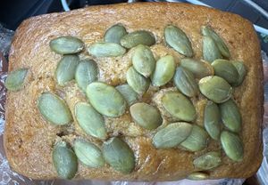 Pumpkin cake 🤍🌱  at Bolivar Bread Bakery in Harpers Ferry