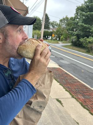 Pesto sourdough bread  at Bolivar Bread Bakery in Harpers Ferry