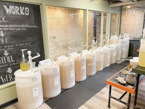 Liquid soap refills. at BYOC Co. in Ann Arbor