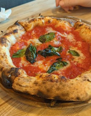 Margherita pizza at Yukon Pizza in Las Vegas