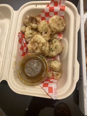 Lemon pepper cauliflowerr #Veganuary at Yukon Pizza in Las Vegas