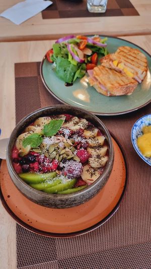 Berries refresher smoothie bowl. at Sunflower Smoothies and Coffee in Chiang Mai