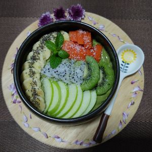 Power green smoothie bowl. at Sunflower Smoothies and Coffee in Chiang Mai